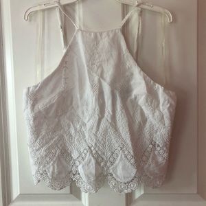 NWOT Lace crop top